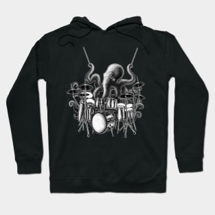 Octopus playing drums Hoodie